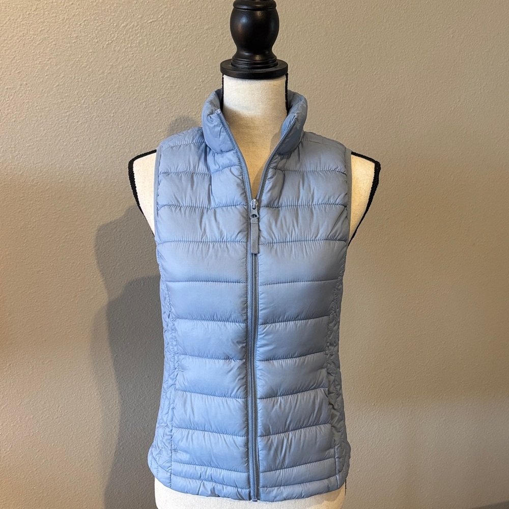 Love Tree Sky Blue Quilted Vest